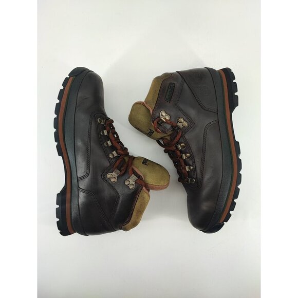 Timberland Men's Hommes Euro Hiker Mid Lace Brown Boots Size 11.5M US - Picture 6 of 10